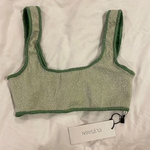 Elysiian Newport Green Bikini Top Small